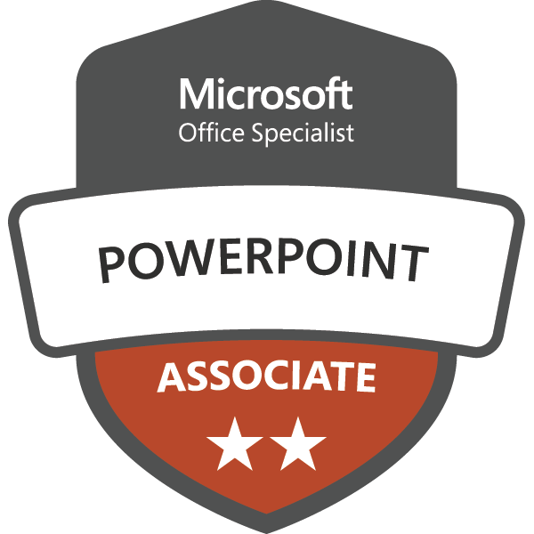 Microsoft Office Specialist PowerPoint Associate badge