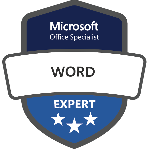 Microsoft Office Specialist Word Expert badge